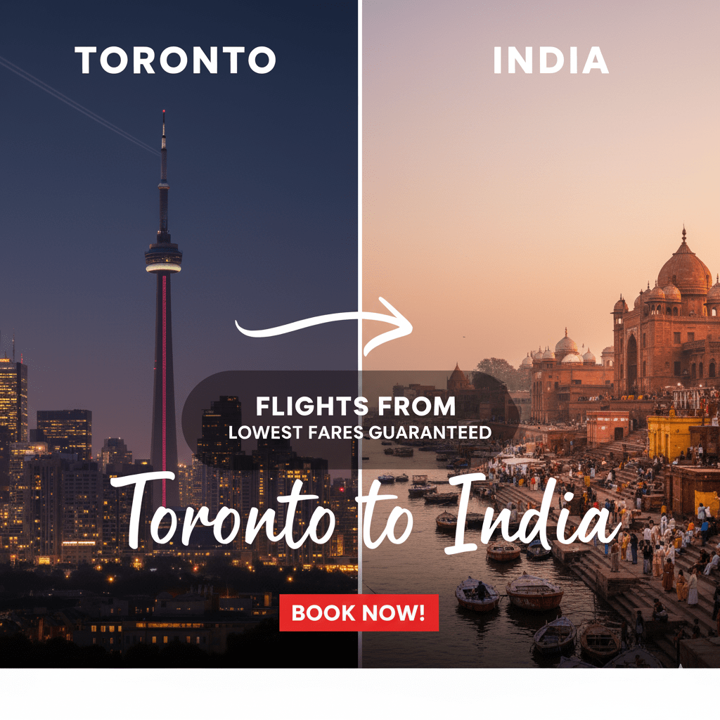 Flights from Toronto to India