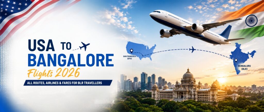 USA to Bangalore Flights 2026: All Routes, Airlines & Fares for BLR Travellers