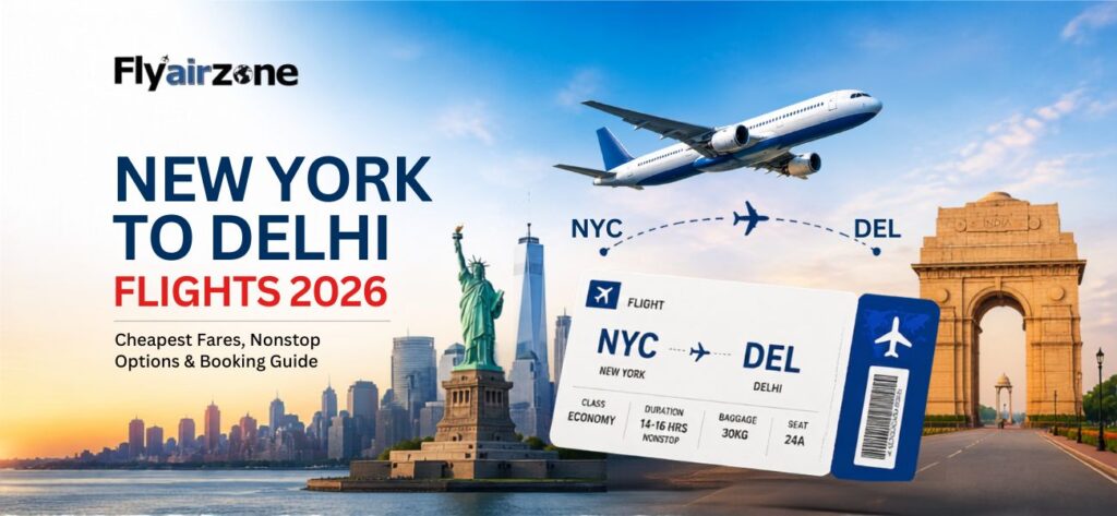 New York to Delhi Flights 2026: Cheapest Fares, Nonstop Options & Booking Guide