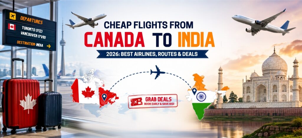 Cheap flights from Canada to India: 2026 route and airfare guide